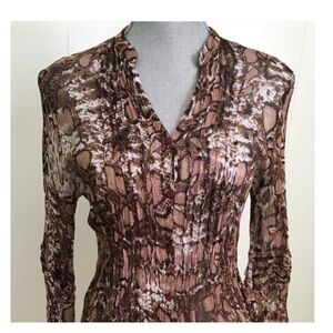 Stunning Casual Studio sheer button down top